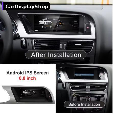 8,8 Zoll Android 14 Display für Audi A4 B8 2013-2016 MMI High Snapdragon 685 8 GB/256 GB CarPlay & Android Auto