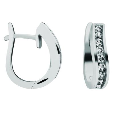Paar Creolen ONE ELEMENT "Zirkonia Ohrringe Creolen aus 925 Silber", silber, Ohrringe, Damen, Silber 925 (Sterlingsilber), Bedeutungsvoll & zeitlos – ein Begleiter mit Persönlichkeit