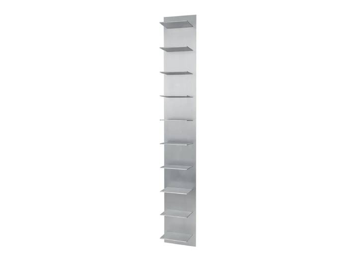 Ferm Living - Lager Tall Wandregal, 25 x 170 cm, Aluminium gebüstet