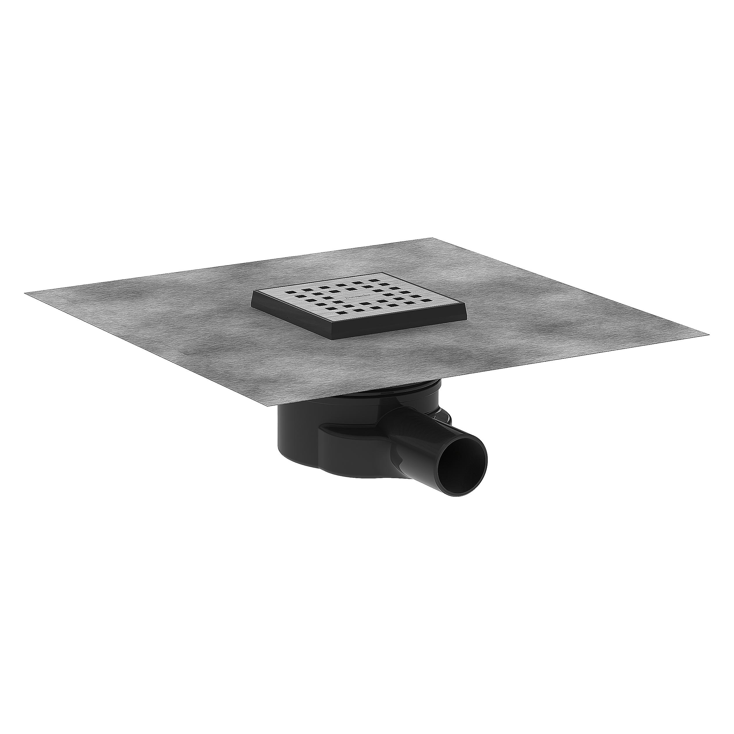 hansgrohe HG Punktablauf RainDrain Brilliance Kompl.set Edelstahl gebürstet 100x100mm (100 mm) (56246800)