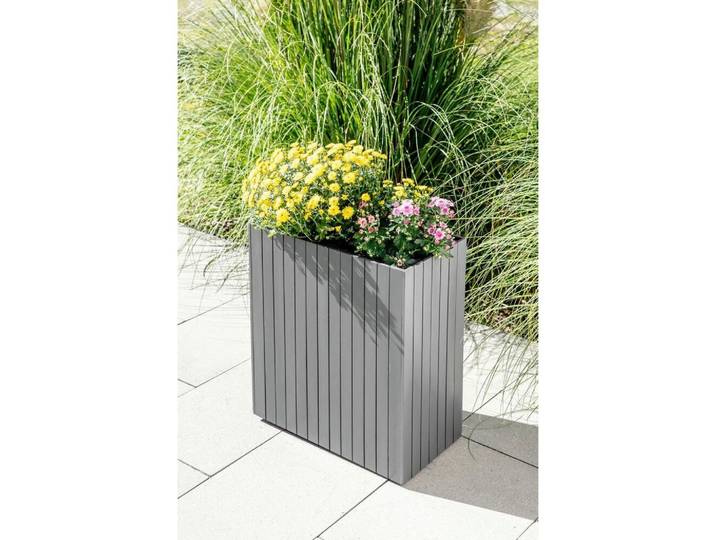 Blumenkasten H: 64 cm, Anthrazit
