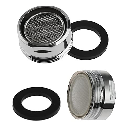 HATOOLHA 2 stuks Wastafel Kraan Beluchter Vervanging 24mm NPT Buitendraad Waterbesparende Kraan Adapter voor Keuken en Badkamer
