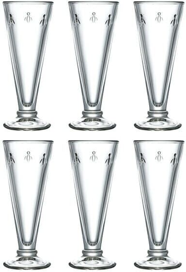 La Rochere Bee Set Of 6 150ml Champagne Flutes