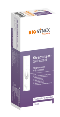 MedGoNET GmbH STREPTATEST Streptokokken A Schnelltest Rachen 2 St 20349897
