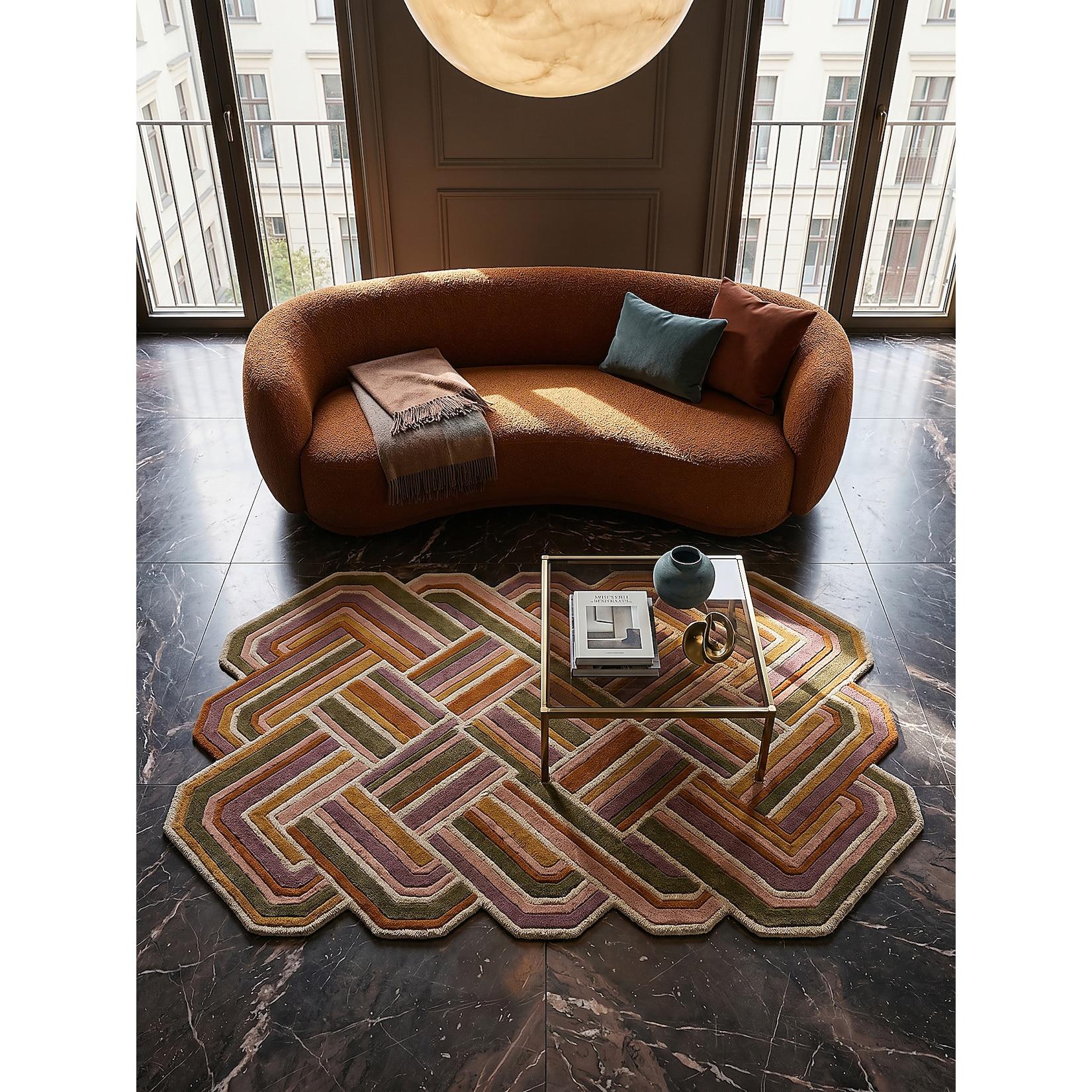 Wollteppich Hoch-Tief Flieder 140 x 200 cm - SOAR Kadima Design