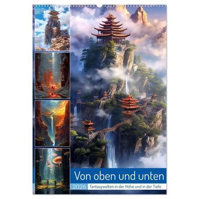 Von oben und unten (Wandkalender 2026 DIN A2 hoch), CALVENDO Monatskalender