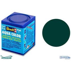 Revell Modellbaufarben Aqua Color Schwarzgrün matt 18ml 36140