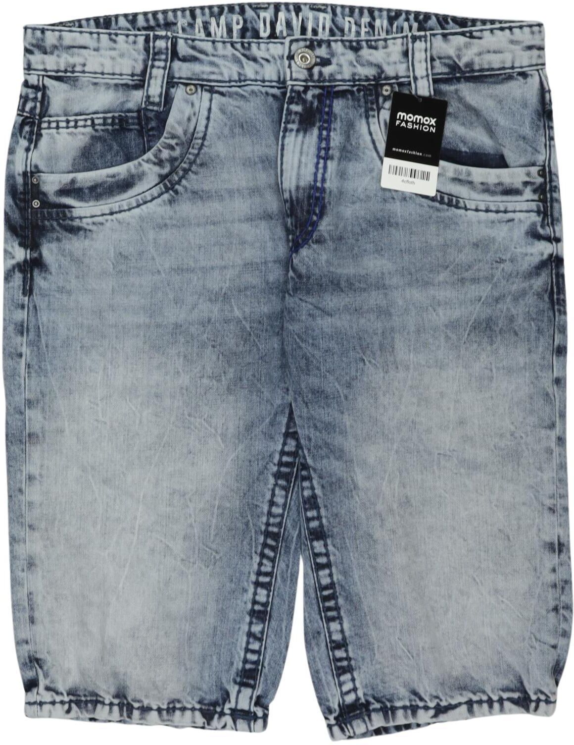 Camp David Herren Shorts, Hellblau, Gr. W32, Baumwolle - Second Hand