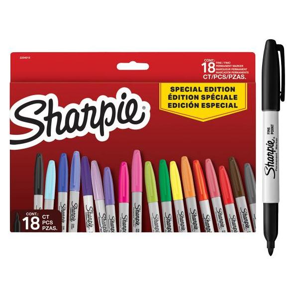 Newell Sharpie - Permanent Marker Fine Special Edition 18-Blister (2204015) (18x) (2204015)