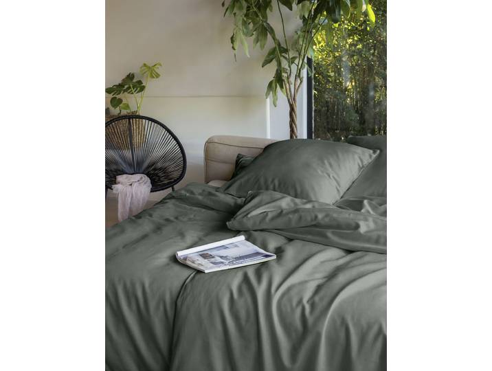 Bettwäsche IRISETTE Lotus 8940 , grün (33 mint), B/L: 135cm x 200cm, 1 Stk., 1 Stk., Lyocell, B/L: 80cm x 80cm, 2, Lyocell, Obermaterial: 100% Lyocell, Bettwäsche, Bettwäsche, Lyocell, 2 teilig, atmungsaktiv, temperaturausgleichend