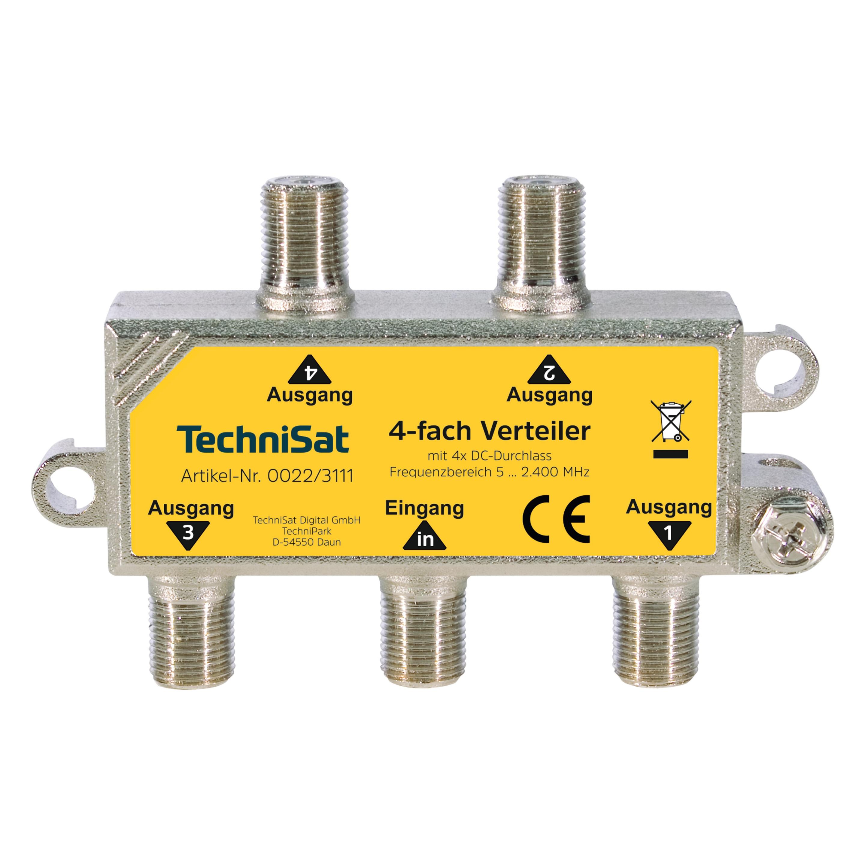 TechniSat 0022/3111 Kabelspalter oder -kombinator Kabelsplitter (Verteiler) (0022/3111)