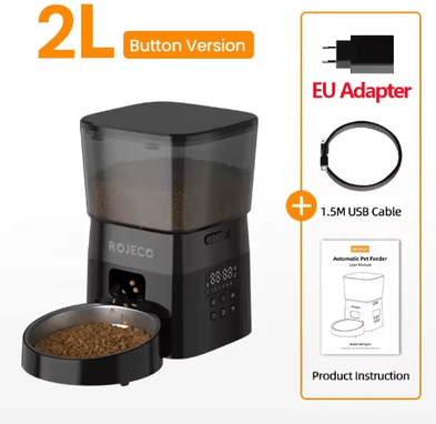 Inspire Picks ROJECO Smart Automatic Pet Feeder For Cats & Dogs with Eu Plug 2l