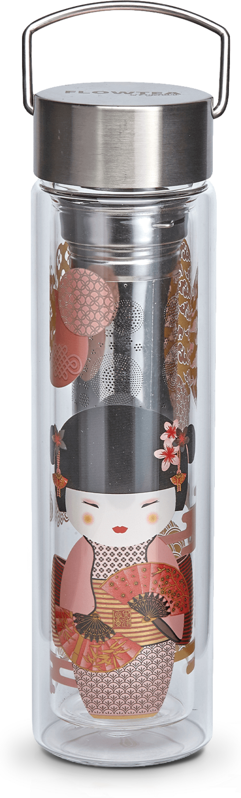 Glasteekanne 35Cl EIGENART - Trinkflasche, borosilikatglas, geschenkidee - Kusmi Tea