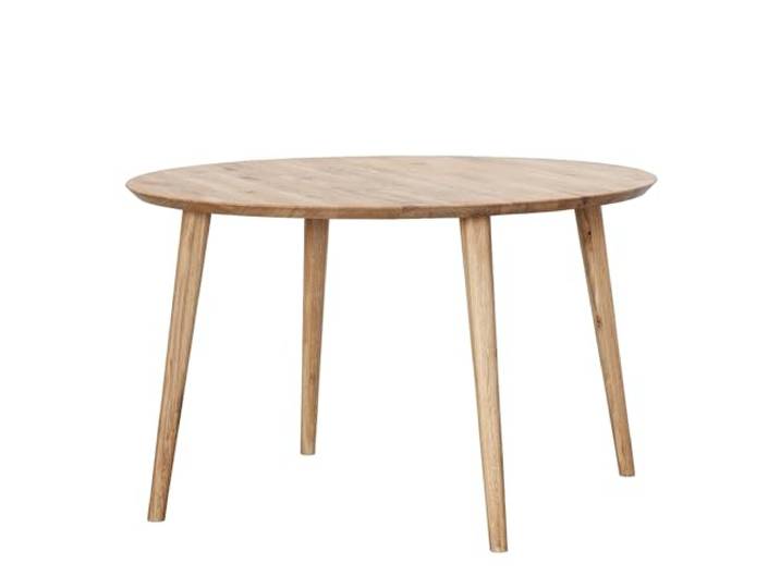 Tisch Esstisch rund, 120cm Durchmesser, Wildeiche massiv geölt, Massivholz
