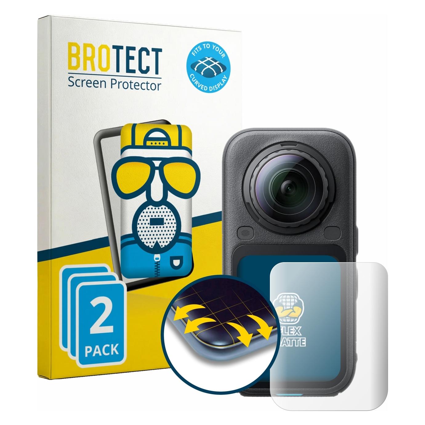 Brotect Fullscreen für Insta360 X6 Schutzfolie Displayschutz Folie Matt Entspiegelungsfolie (5664331)