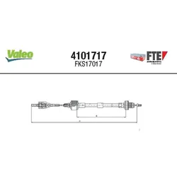 Seilzug Kupplungsbetätigung FTE 4101717 für Opel Corsa B