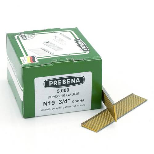 Prebena N19CNKHA Stauchkopfnägel-Set Produktabmessung, Länge 19mm 5000St.