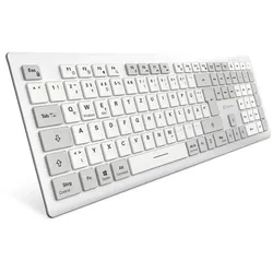 Sharkoon OfficePal K30W wh Tastatur Heimbüro USB QWERTZ Deutsch Weiß