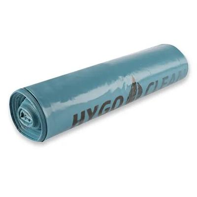 HYGOCLEAN Müllsäcke 240 L LDPE 9x10 Stück 40 my 115x135 cm 100 % Recyclingmaterial Blau Müllbeutel Mülltüten