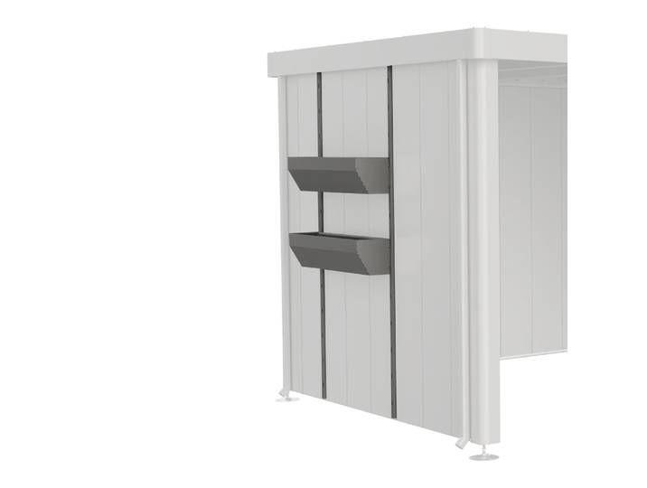 Blumenkasten Floraboard, Biohort, dunkelgrau, Metall