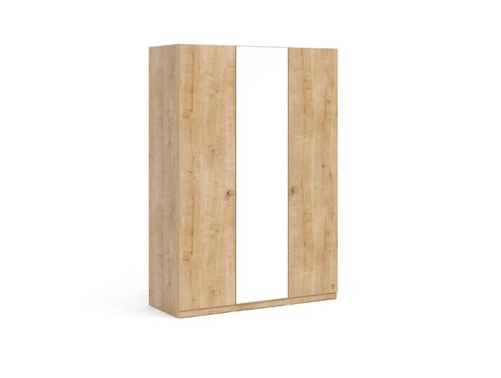 Möbel-Zeit Kleiderschrank MOCHA mit Spiegel, 3-türig