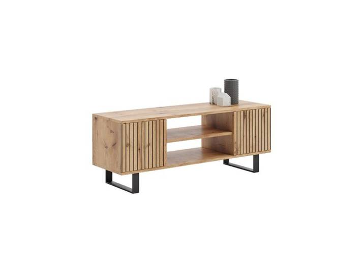 Meuble TV 155 cm décor bois - 1001JOUETS - Beige