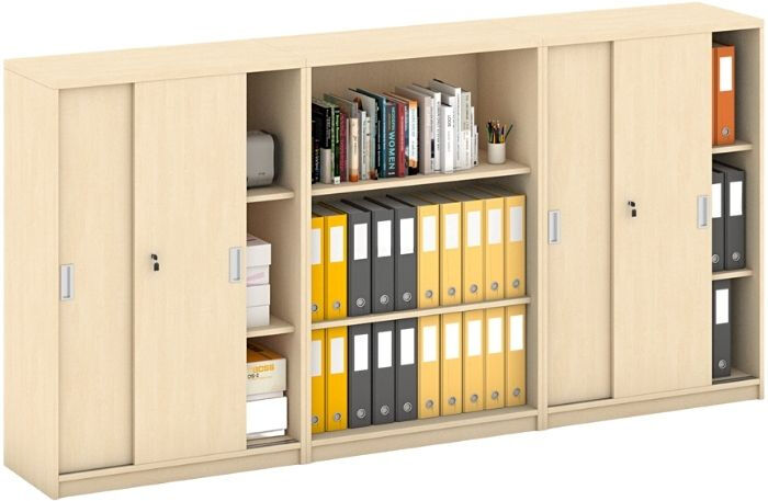 B2B Partner Schrank-Set MIRELLI, Typ IV – Birke