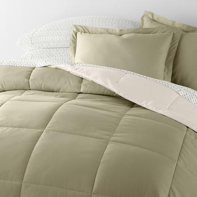 Becky Cameron 7pc Solid Reversible Comforter Bundle