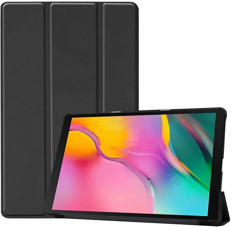 CoreParts Tri-Fold Leather Case for Samsung Galaxy Tab A 10.1 (2019) SM-T510/T515 - Black