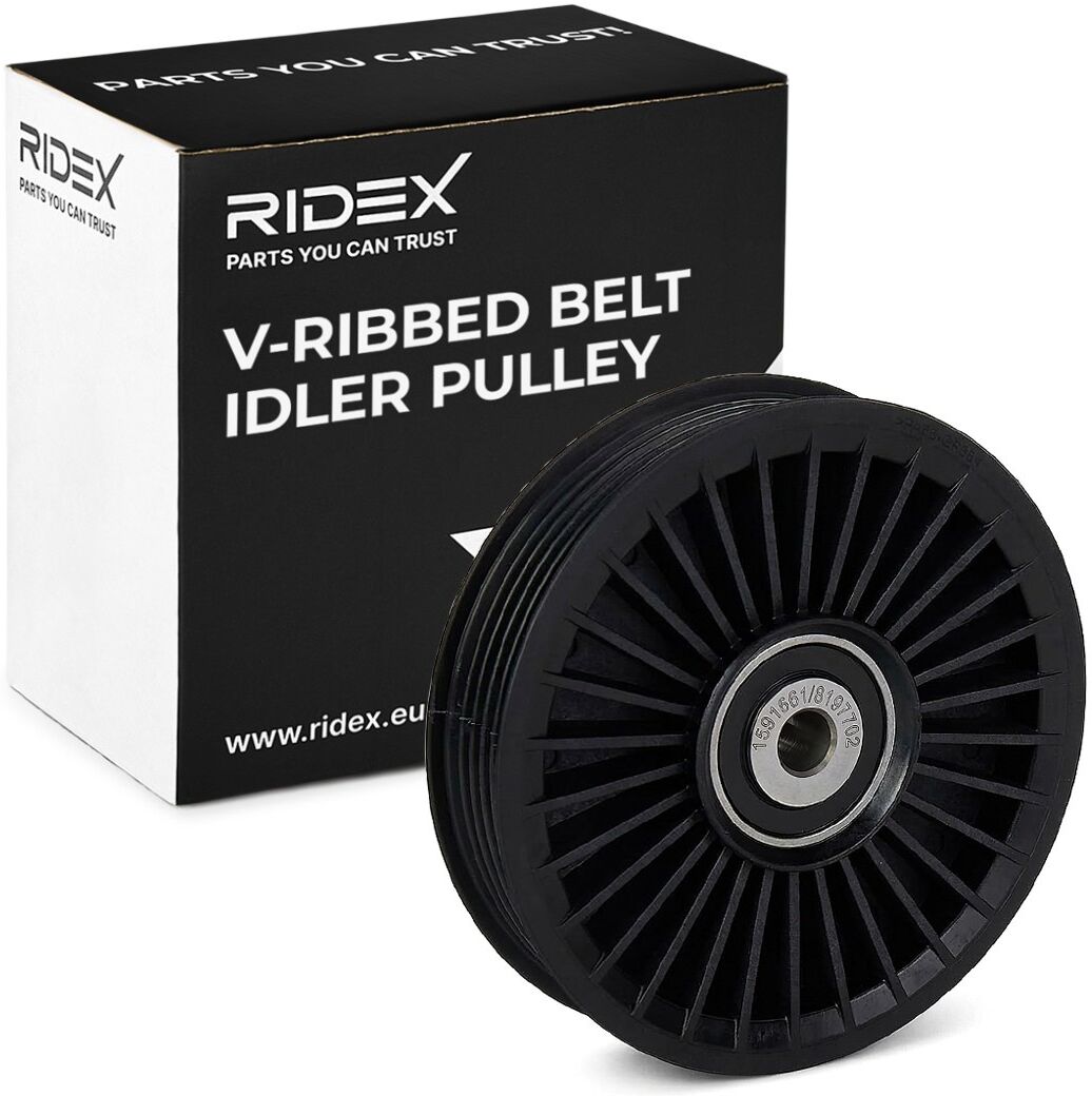 RIDEX 312D0081 Deflection / guide pulley, V-ribbed belt