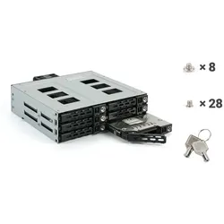 FANTEC MR-SA1262-12G, SAS 12G + SATA 6G Backplane für 6x2,5"