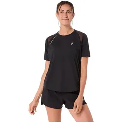 ASICS, Damen, Sportshirt, Strassen-T-Shirt (M), Schwarz
