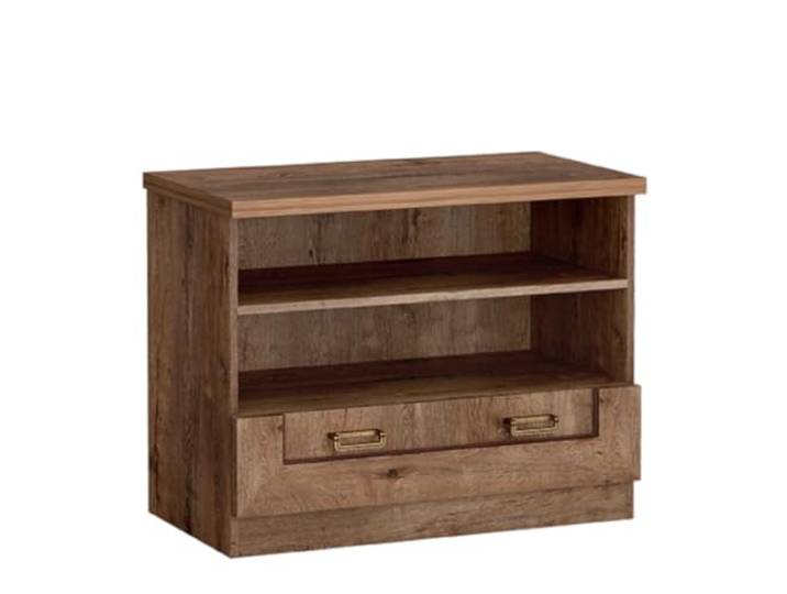Komodee TV-Schrank LEIKANGER - Dunkel Eiche - Schublade 88 x 69 x 50 cm