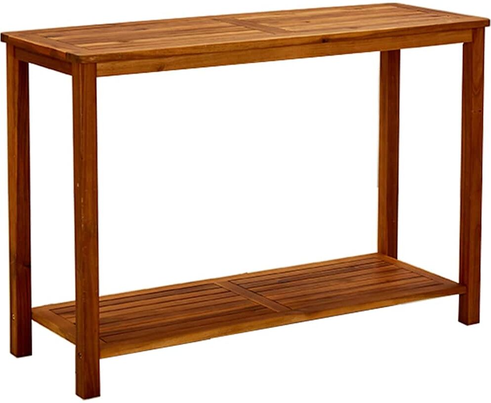 vidaXL Table console de jardin 110x40x75 cm Bois d'acacia solide
