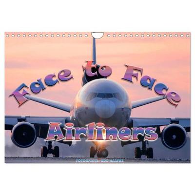 Airliners - Face to Face (Wandkalender 2027 DIN A4 quer), CALVENDO Monatskalender