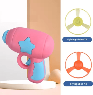 Inspire Picks Flying Disc Launcher Cat Toy Interactive Cat Toy For Chasing Hunting & Active Play 3 pink