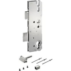 KFV, Türschloss + Schliesszylinder, Hauptschlosskasten Set PZW 92 für MFV-Reparaturen, Dormass 65 mm