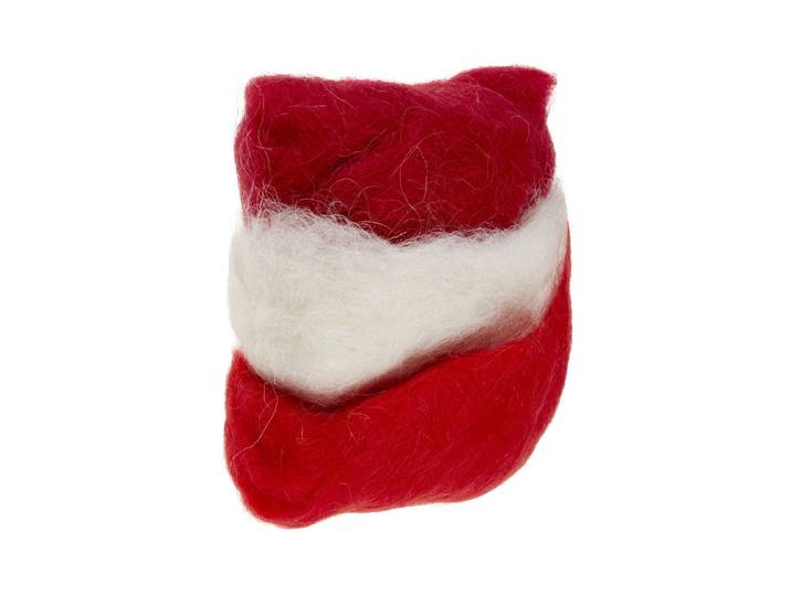 Glorex Schafwolle Rot 3 × 10 g