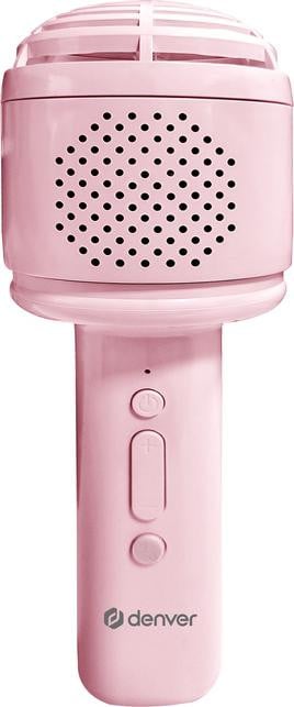 Denver KMS-30 Karaoke Microfoon met Bluetooth-luidspreker, Roze