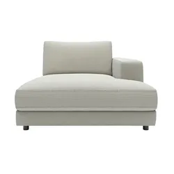 Jette Home Element Ottomane rechts in Cord Sila , grau , Maße (cm): B: 125 H: 85 T: 170.0