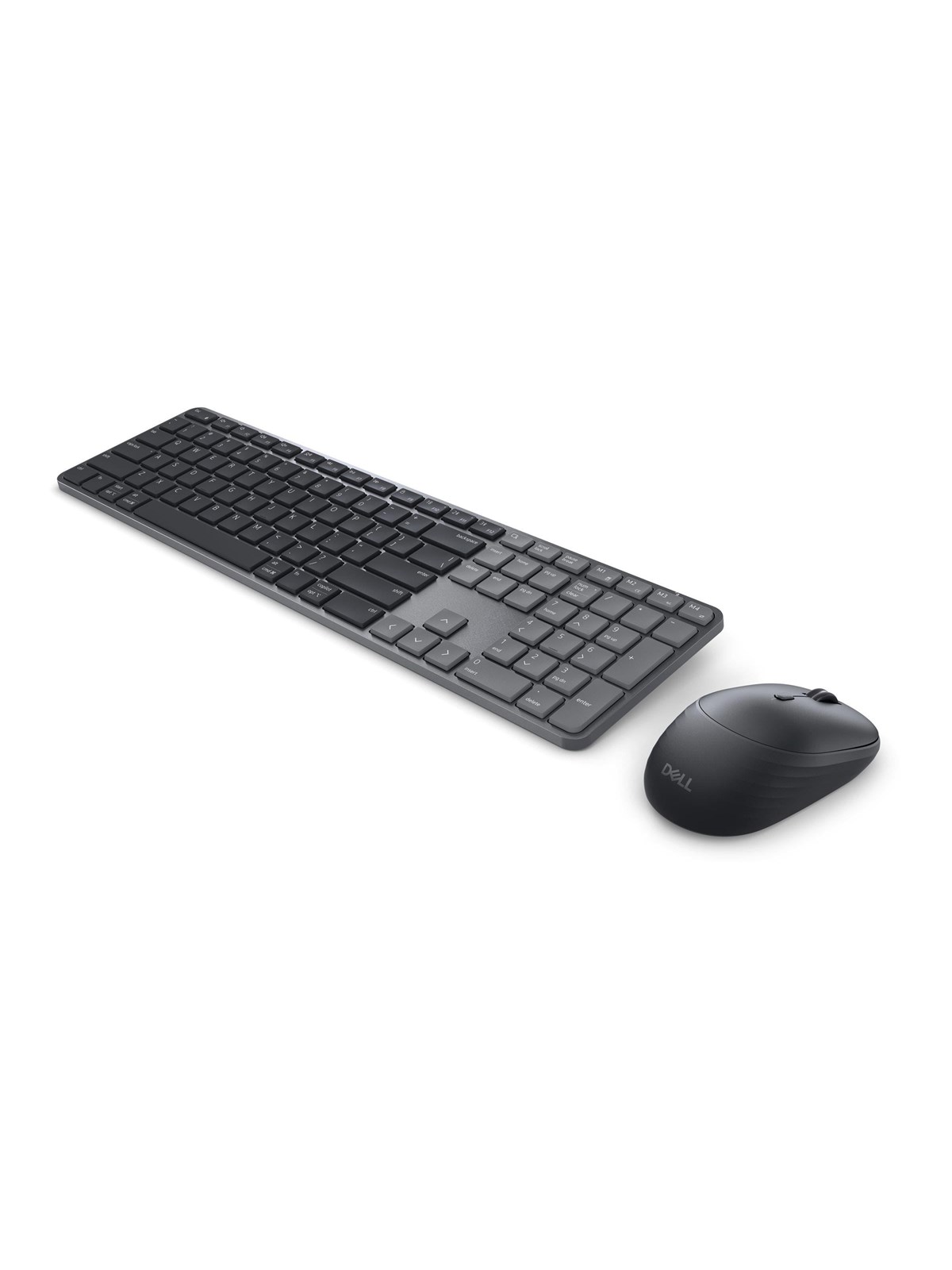 Dell Pro 7 KM726 - keyboard and mouse set - Slim - QWERTY - US International - graphite Input Device - Tastatur & Maus Set - Universal - Schwarz