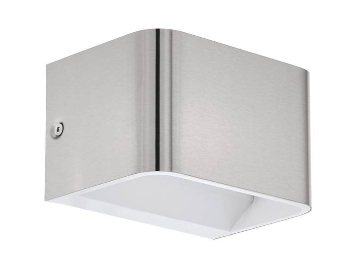 Eglo Wandlampe Sania 4 Nickel-matt Aluminium 670 lm B 9 cm - LED - Lichtfarbe: Warmweiss - Wandlampe- LED Energiesparlampe