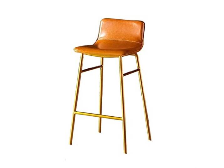 Bvn5kQ3dy Barstühle Bar-Hochstuhl for die Rezeption mit Rückenlehne(Orange)