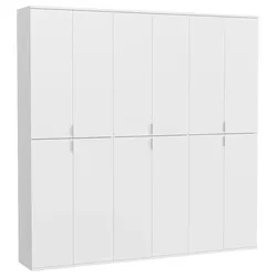 Drehtürenschrank Projekt X ca. 183x193 cm Weiß