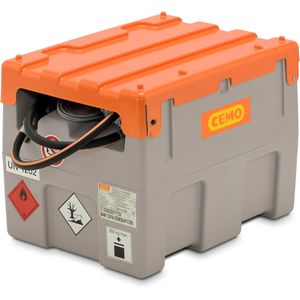 CEMO Tankanlage 10082, mobil, mit ADR-Zulassung, 200 Liter, mit 12V E-Pumpe und Klappdeckel, Diesel