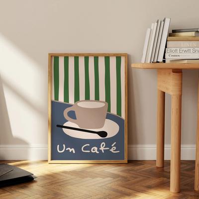 Inspired Living Retro Coffee Club Canvas Wall Art Vintage Coffee Wall Art Poster For Kitchen & Living Room Decor 30x40cm Unframed 6