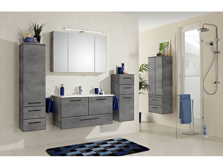 Armoire midi A 50cm Gris/Gris foncé