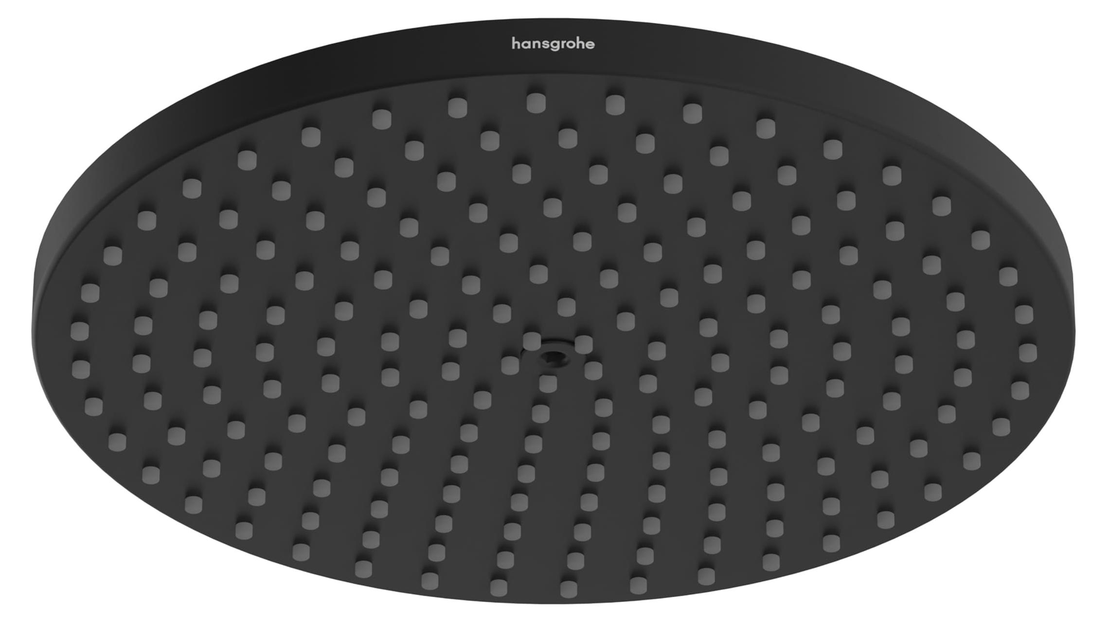 Regendusche 240 mm, PowderRain, EcoSmart, matt schwarz