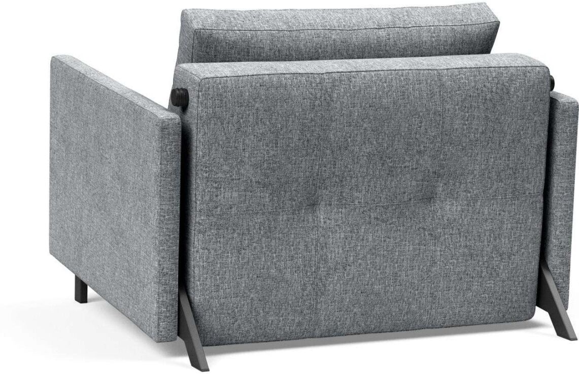 Sessel INNOVATION LIVING ™ "CUBED 90 mit Armlehnen, Schlafsessel Breite 104cm", grau (granit), B:104cm H:77cm T:103cm, Sessel, Sessel
