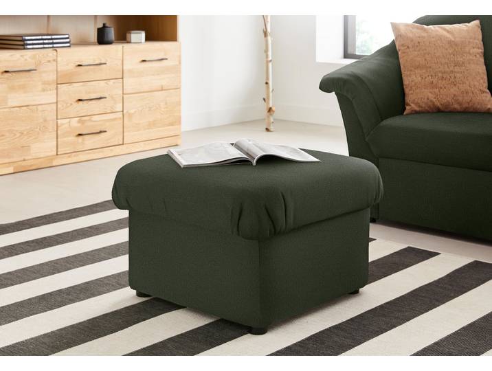 Hocker DOMO COLLECTION Pegnitz , grün, B:60cm H:39cm T:60cm, 100% Polyester, Hocker, Hocker